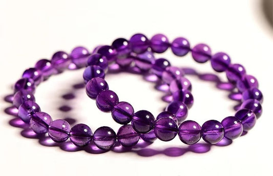 [Natural Crystal Beads] 7A Uruguayan Amethyst 4mm-14mm