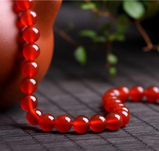 [Natural Crystal Beads] 7A grade red agate  4mm- 16mm