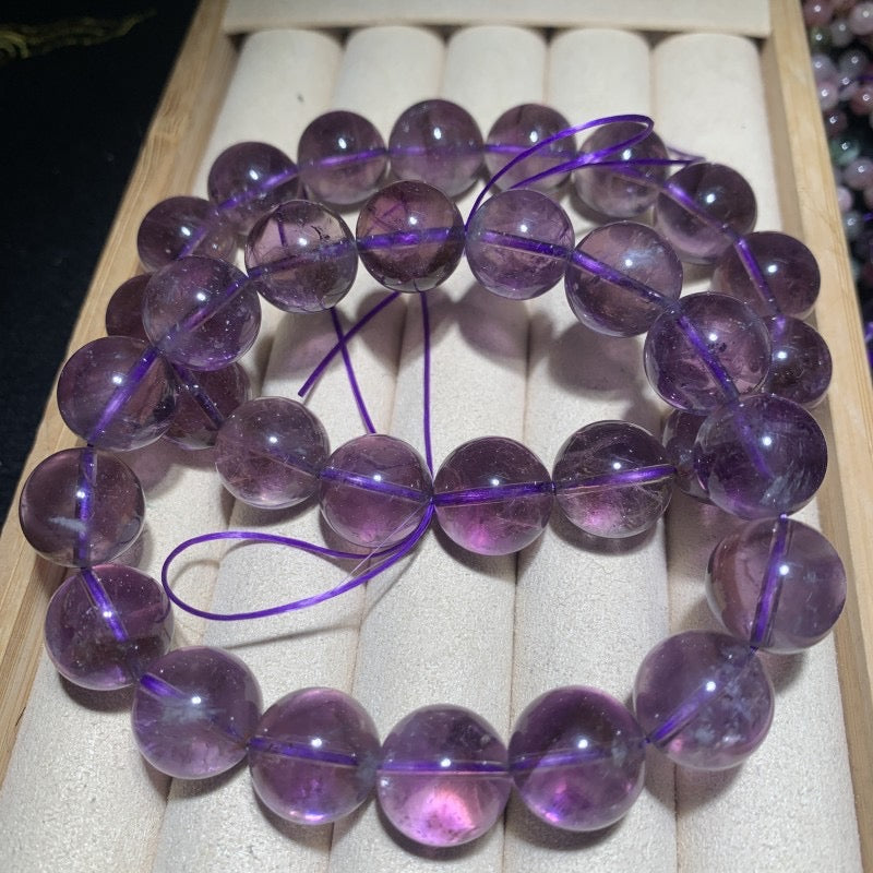 [Natural Crystal Beads] Natural Brazilian Light Amethyst 6mm-14mm