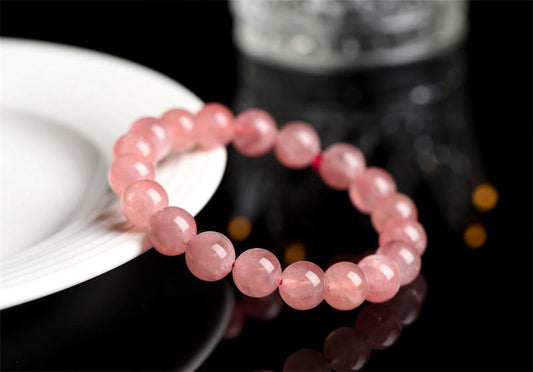 [Natural Crystal Beads] 7A Madagascar Rose Quartz 4mm-14mm