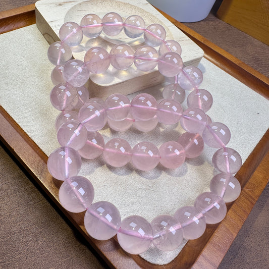 [Natural Crystal Beads] Rose Quartz 14mm