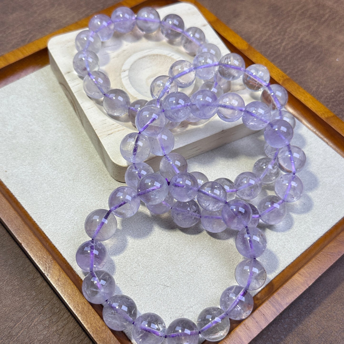 [Natural crystal Beads] Lavender Amethyst 14mm